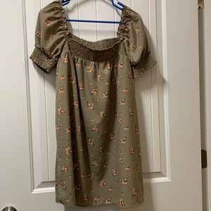 Forever 21 Knee Length Dress Off the Shoulder